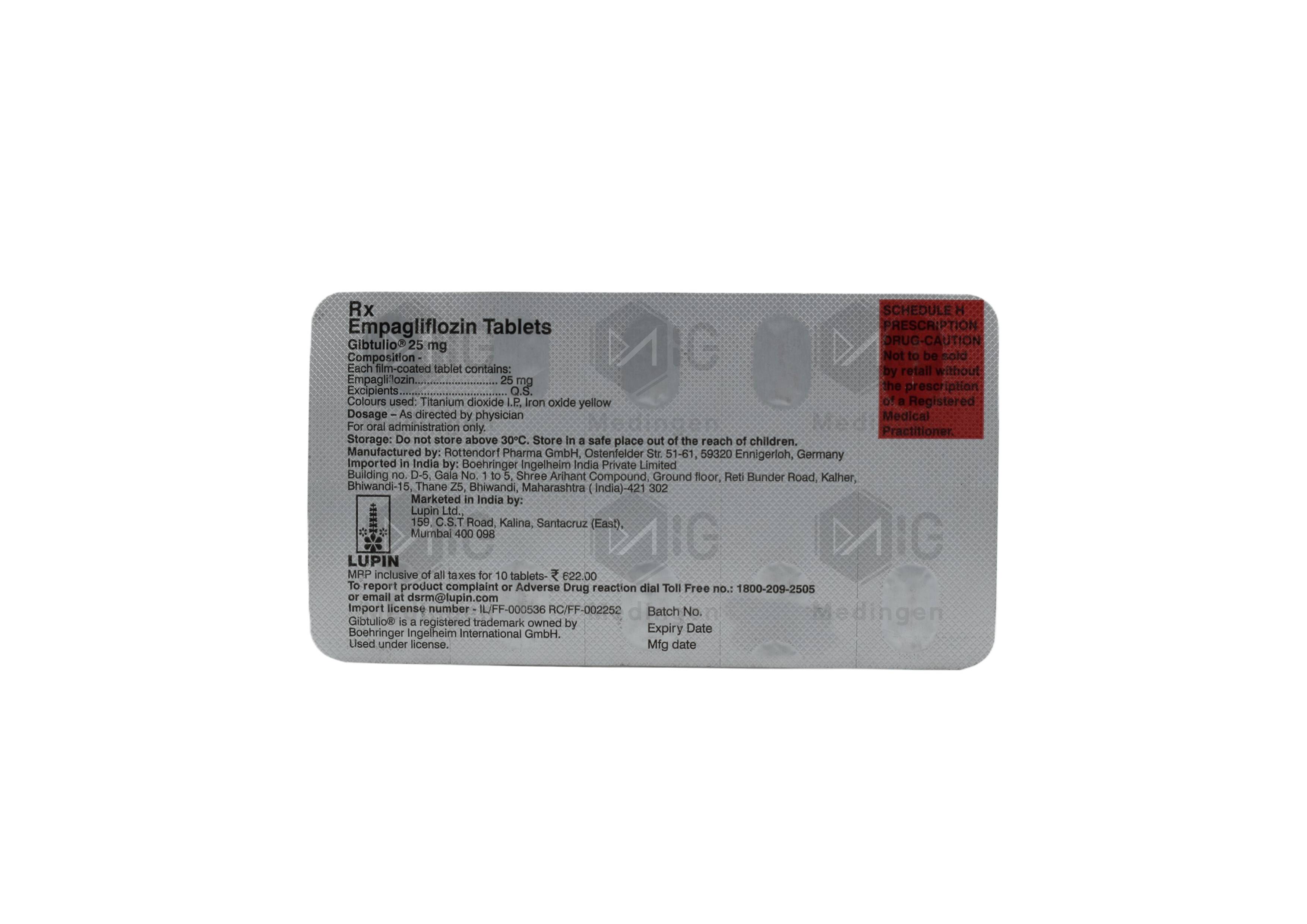 GIBTULIO 25MG